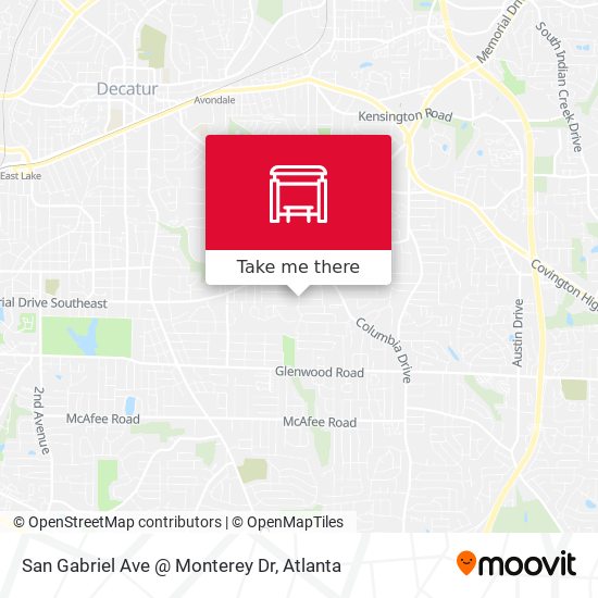 Mapa de San Gabriel Ave @ Monterey Dr
