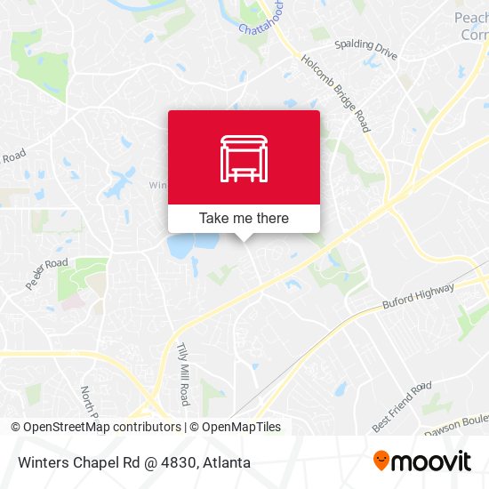 Mapa de Winters Chapel Rd @ 4830