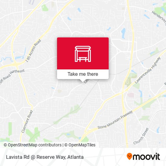 Mapa de Lavista Rd @ Reserve Way