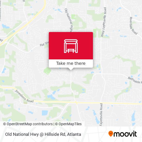 Mapa de Old National Hwy @ Hillside Rd