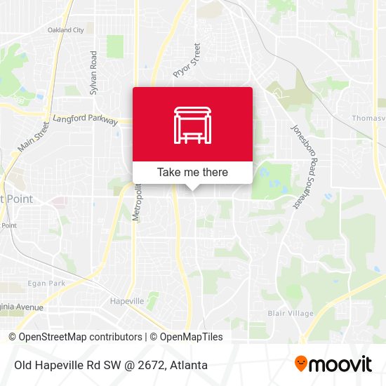 Old Hapeville Rd SW @ 2672 map