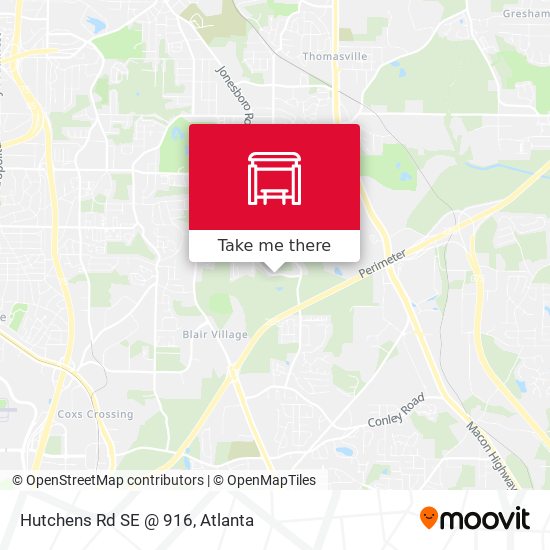 Mapa de Hutchens Rd SE @ 916