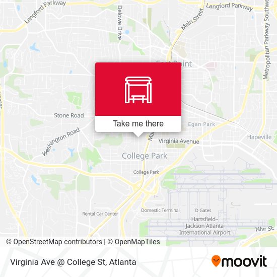 Virginia Ave @ College St map