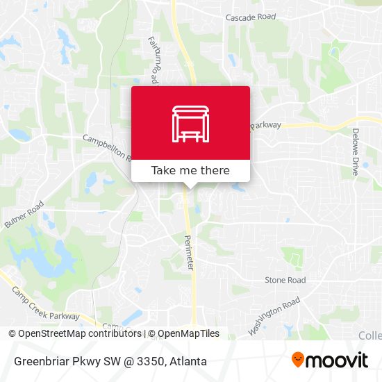 Mapa de Greenbriar Pkwy SW @ 3350