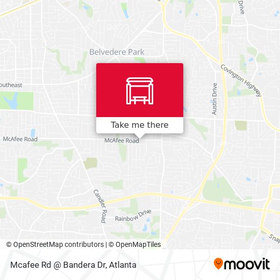 Mcafee Rd @ Bandera Dr map