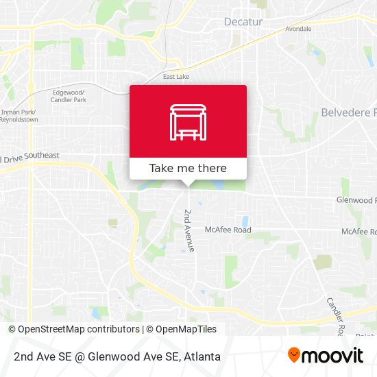 Mapa de 2nd Ave SE @ Glenwood Ave SE