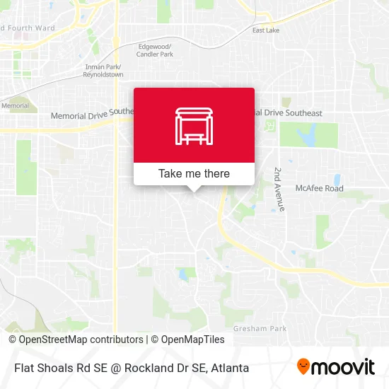 Mapa de Flat Shoals Rd SE @ Rockland Dr SE