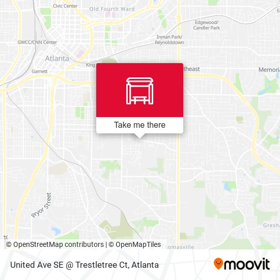 Mapa de United Ave SE @ Trestletree Ct
