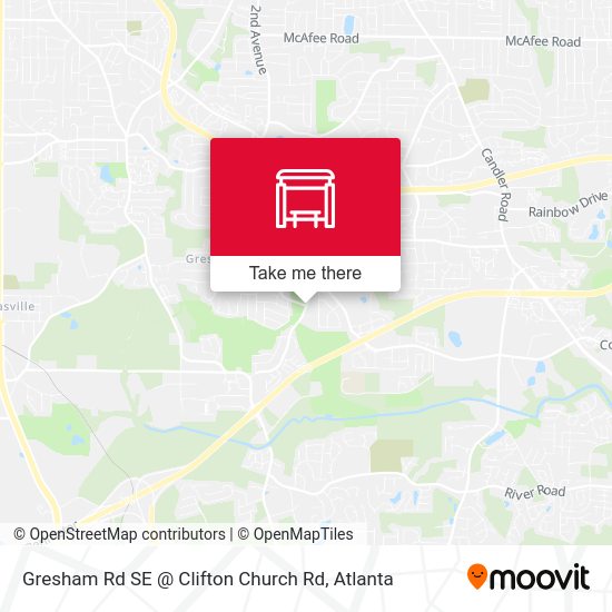 Mapa de Gresham Rd SE @ Clifton Church Rd