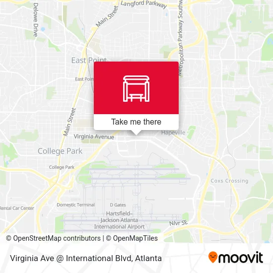Mapa de Virginia Ave @ International Blvd