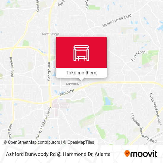 Ashford Dunwoody Rd @ Hammond Dr map