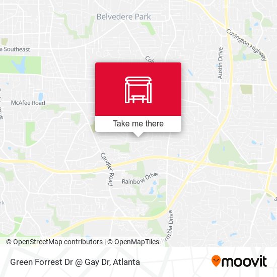 Green Forrest Dr @ Gay Dr map