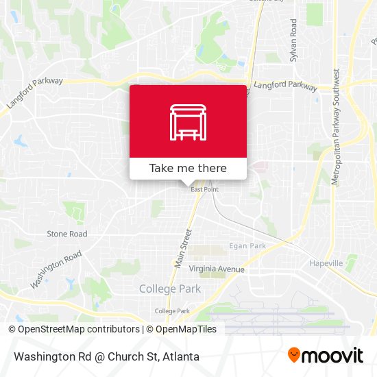 Mapa de Washington Rd @ Church St