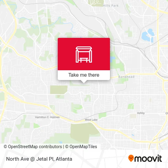 North Ave @ Jetal Pl map