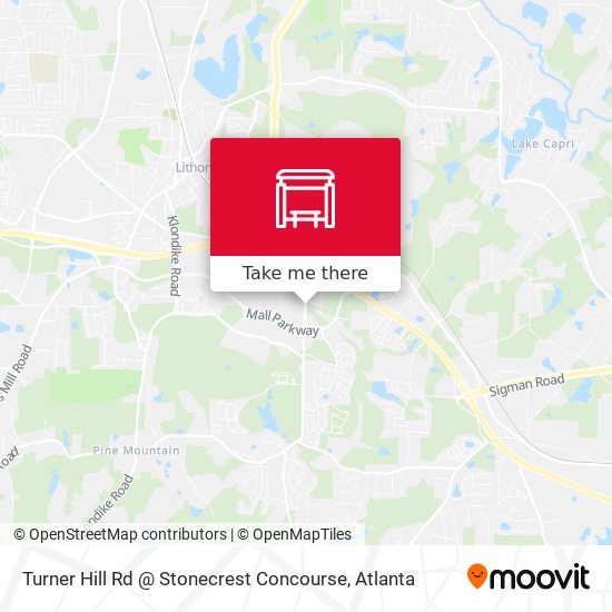 Turner Hill Rd @ Stonecrest Concourse map