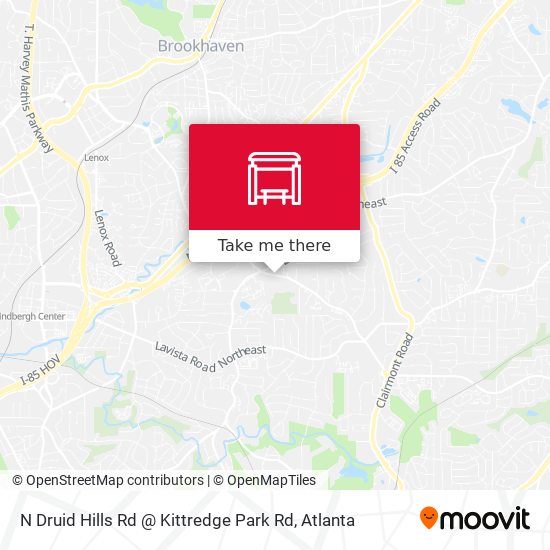 Mapa de N Druid Hills Rd @ Kittredge Park Rd