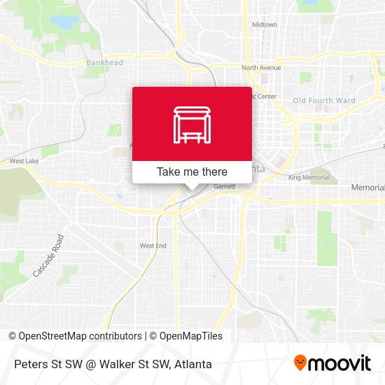 Peters St SW @ Walker St SW map