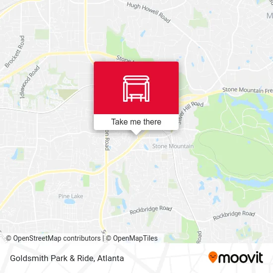 Goldsmith Park & Ride map