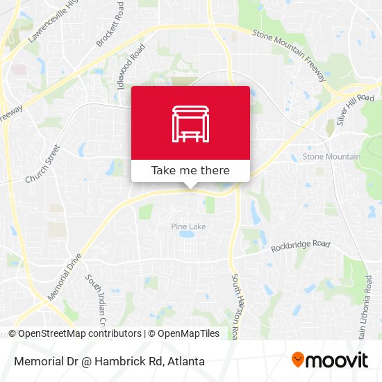 Memorial Dr @ Hambrick Rd map