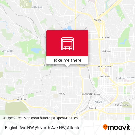 Mapa de English Ave NW @ North Ave NW