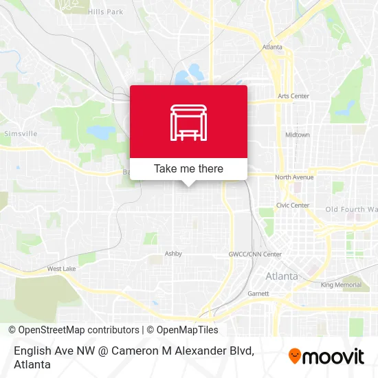 English Ave NW @ Cameron M Alexander Blvd map