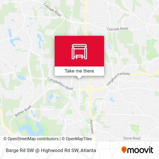 Barge Rd SW @ Highwood Rd SW map