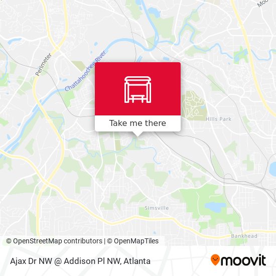 Mapa de Ajax Dr NW @ Addison Pl NW