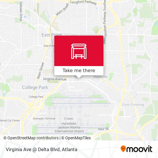 Virginia Ave @ Delta Blvd map