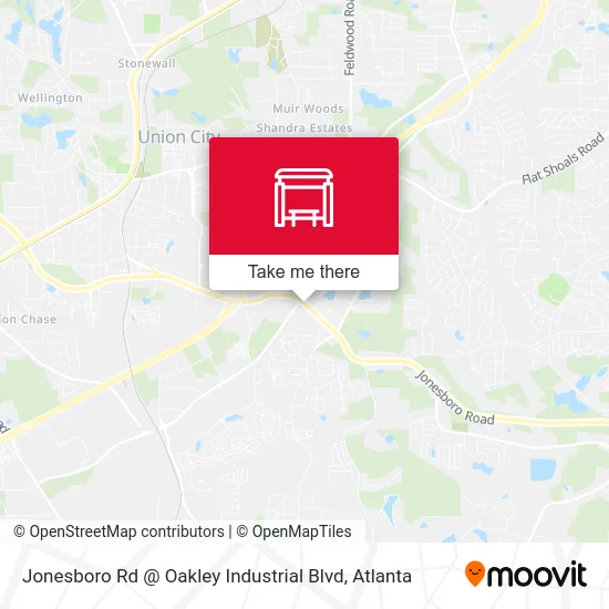 Jonesboro Rd @ Oakley Industrial Blvd map
