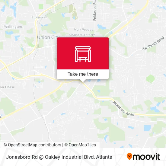 Jonesboro Rd @ Oakley Industrial Blvd map