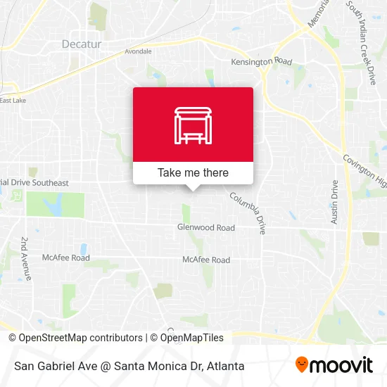 San Gabriel Ave @ Santa Monica Dr map