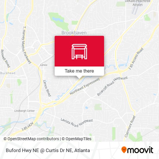 Buford Hwy NE @ Curtis Dr NE map