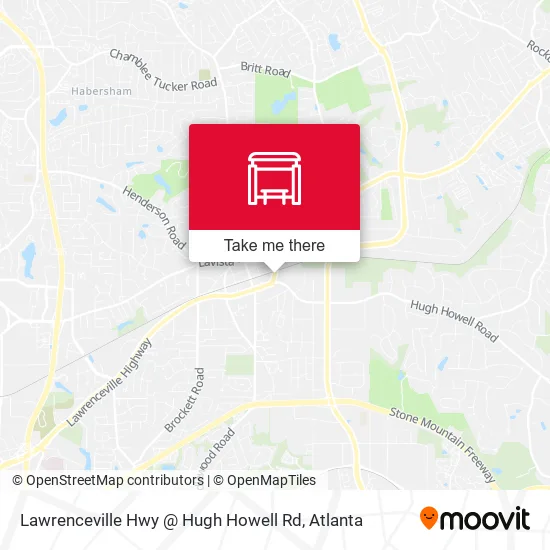 Lawrenceville Hwy @ Hugh Howell Rd map