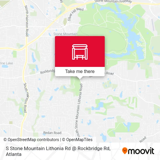 S Stone Mountain Lithonia Rd @ Rockbridge Rd map