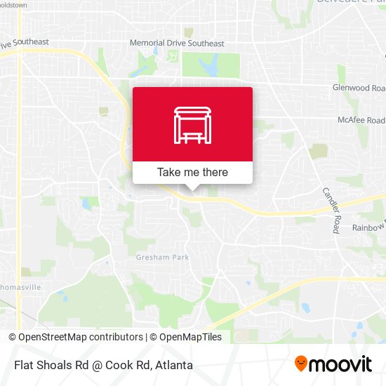 Flat Shoals Rd @ Cook Rd map