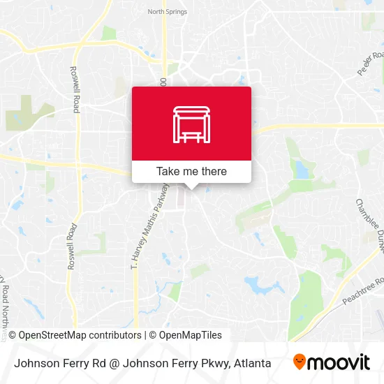 Johnson Ferry Rd @ Johnson Ferry Pkwy map