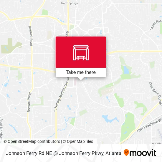 Johnson Ferry Rd NE @ Johnson Ferry Pkwy map