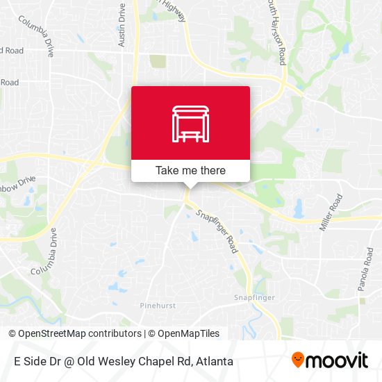 E Side Dr @ Old Wesley Chapel Rd map