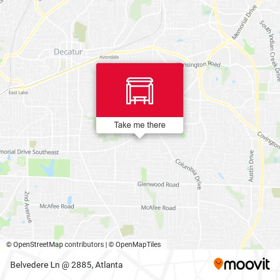 Mapa de Belvedere Ln @ 2885