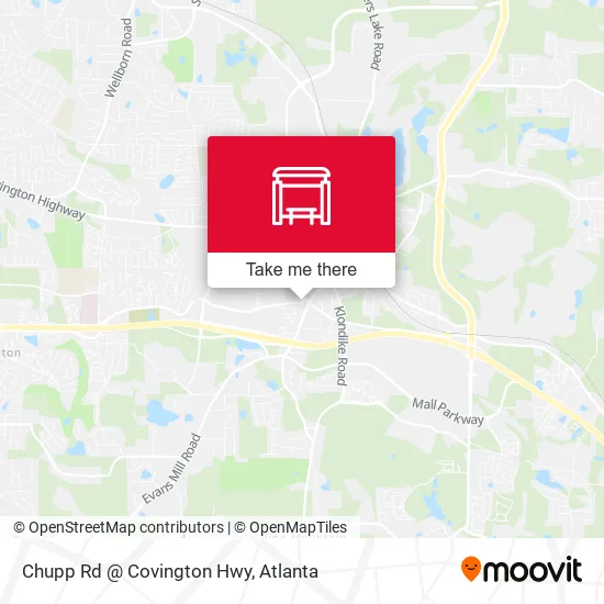 Mapa de Chupp Rd @ Covington Hwy