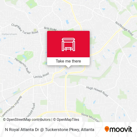 N Royal Atlanta Dr @ Tuckerstone Pkwy map