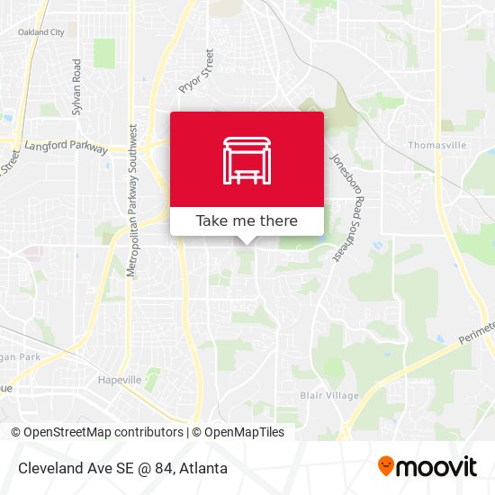 Cleveland Ave SE @ 84 map