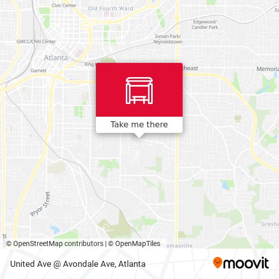 United Ave @ Avondale Ave map