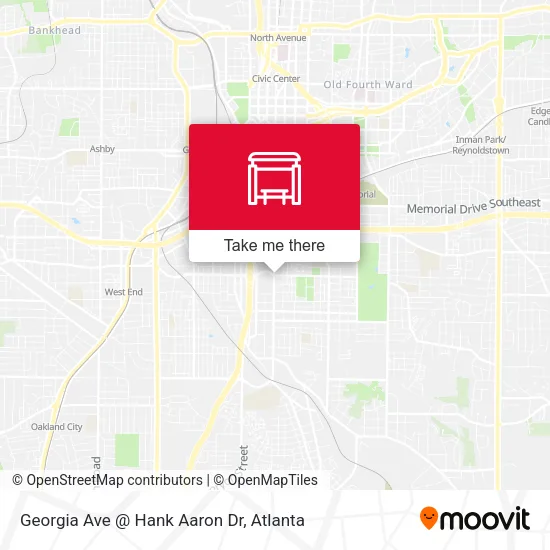 Georgia Ave @ Hank Aaron Dr map