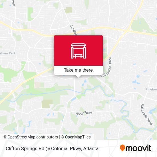 Clifton Springs Rd @ Colonial Pkwy map