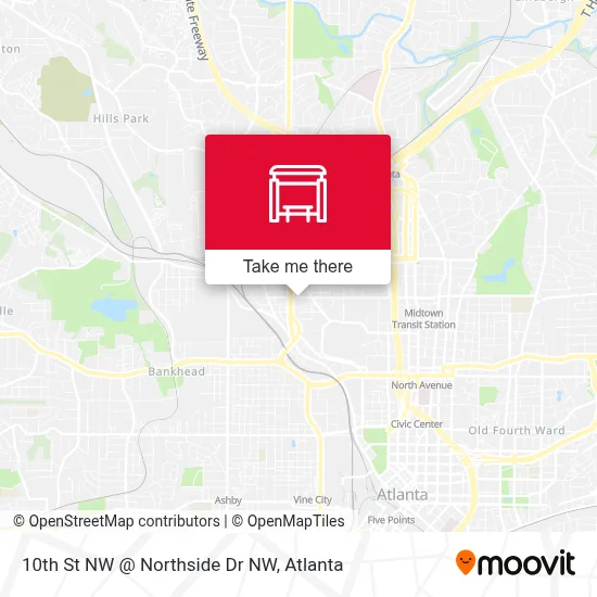 10th St NW @ Northside Dr NW map