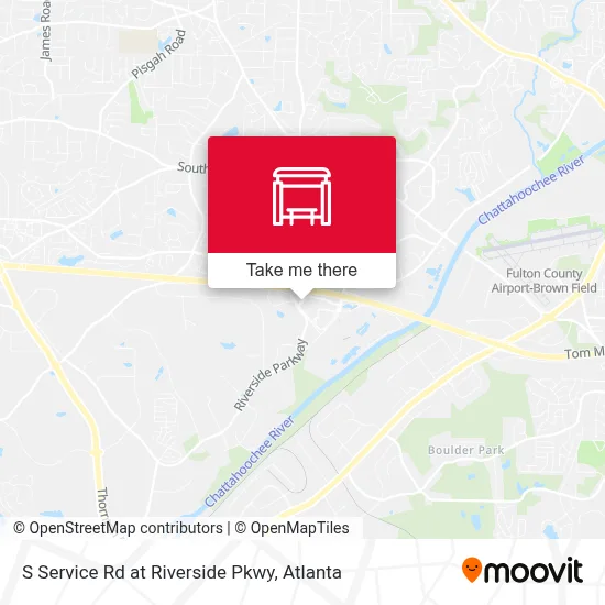 S Service Rd at Riverside Pkwy map