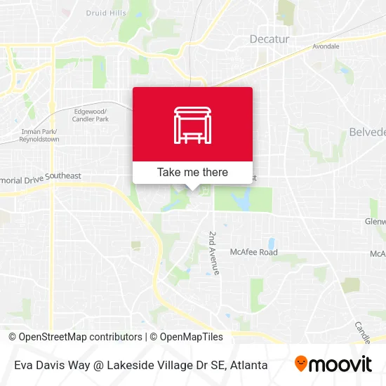 Mapa de Eva Davis Way @ Lakeside Village Dr SE