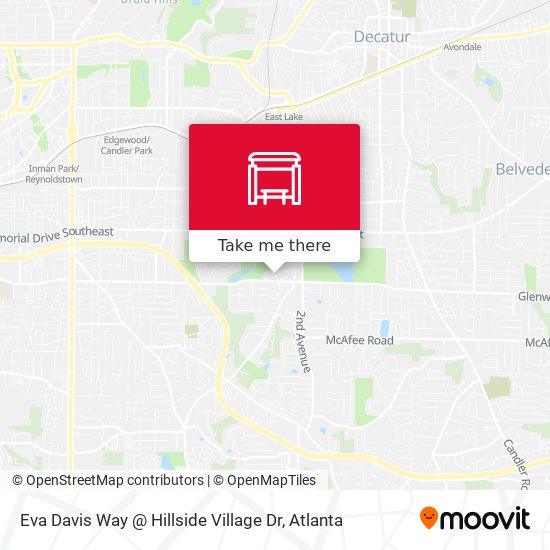 Eva Davis Way @ Hillside Village Dr map