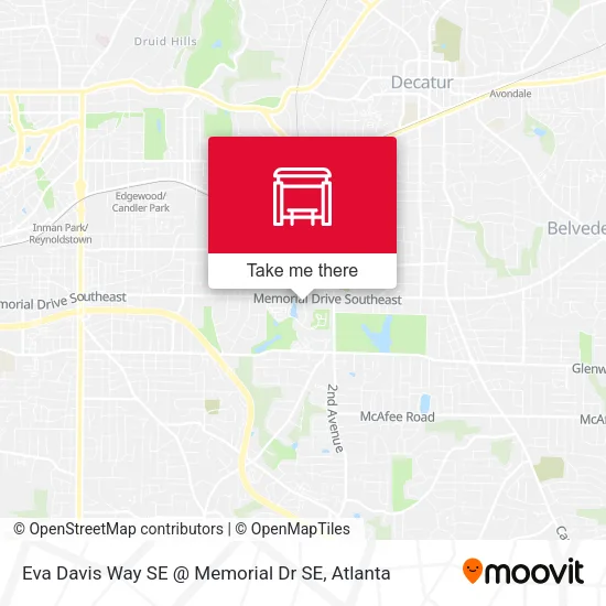Eva Davis Way SE @ Memorial Dr SE map